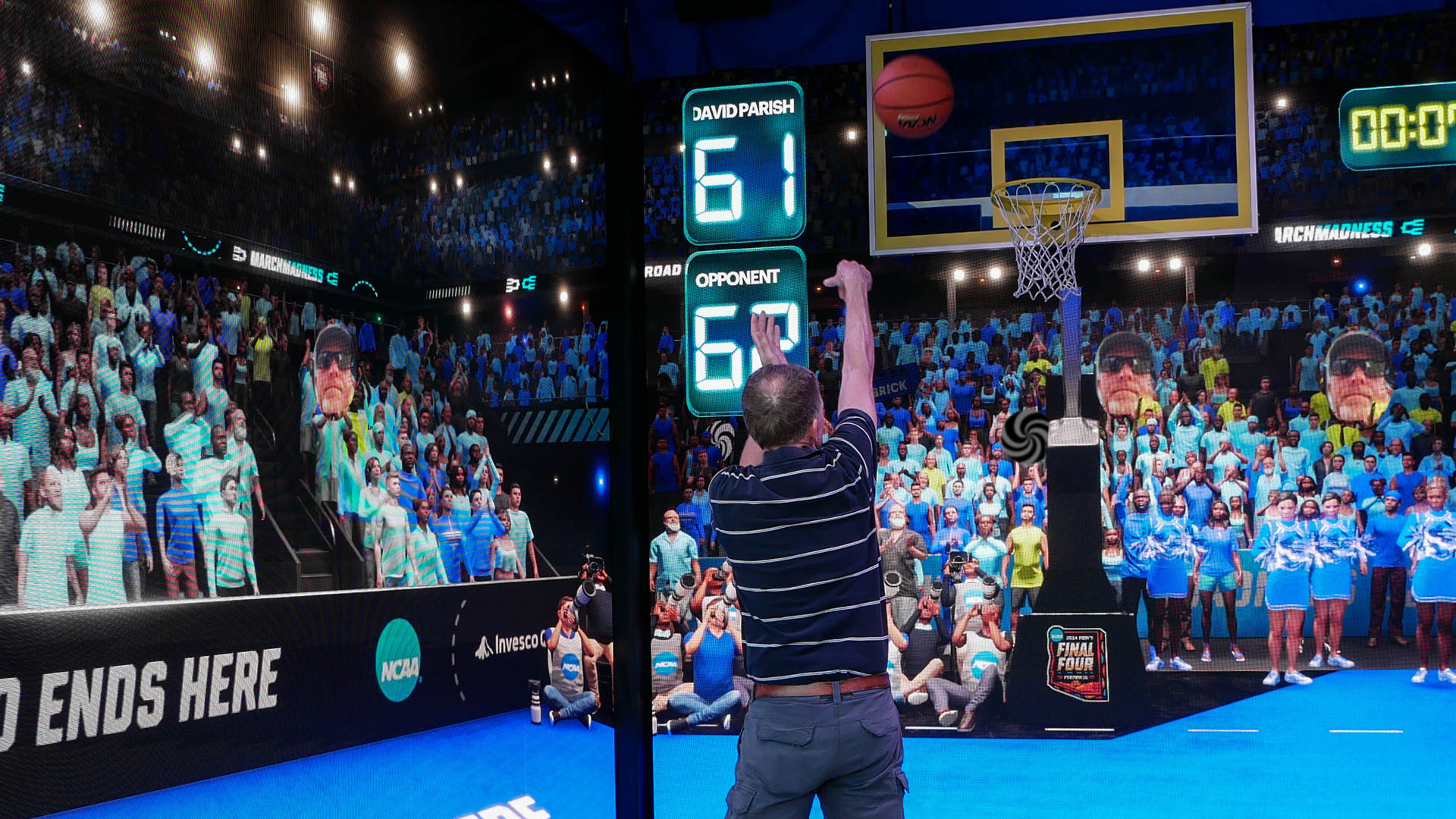 The exterior of the Innovation Arena build at the NCAA Final Four